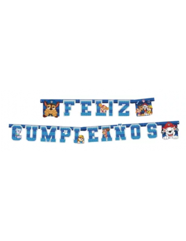guirnalda feliz cumpleaños paw patrol Inicio