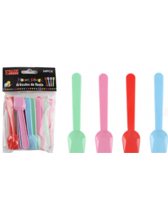 Cucharas de helado colores x24 unid. Inicio