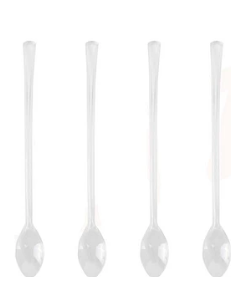 Cucharas plasticas transparentes Inicio