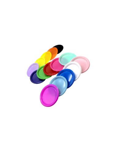 Platos plasticos colores x10 unid. Inicio