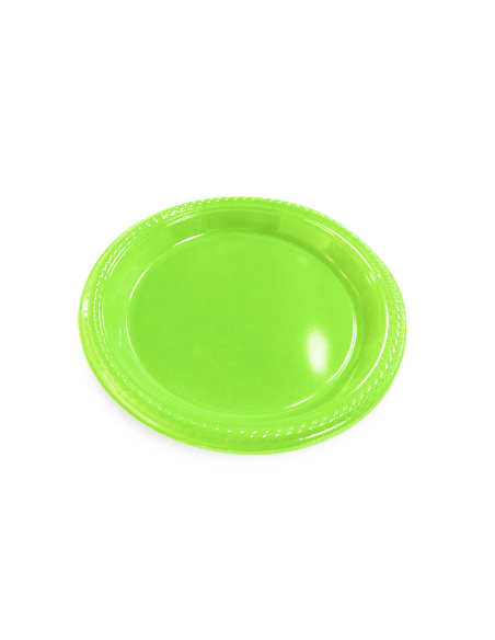 Platos plasticos colores x10 unid. Inicio