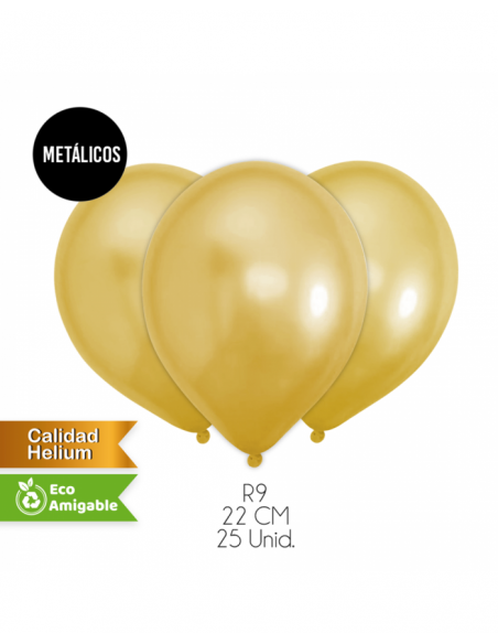 Globos metalizados colores x25 unidades Inicio