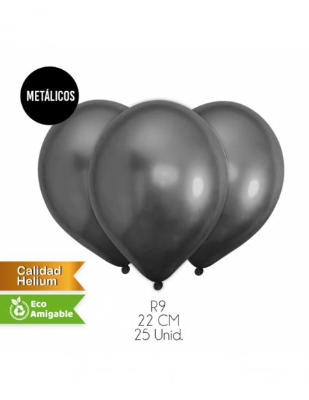 Globos metalizados colores x25 unidades Inicio