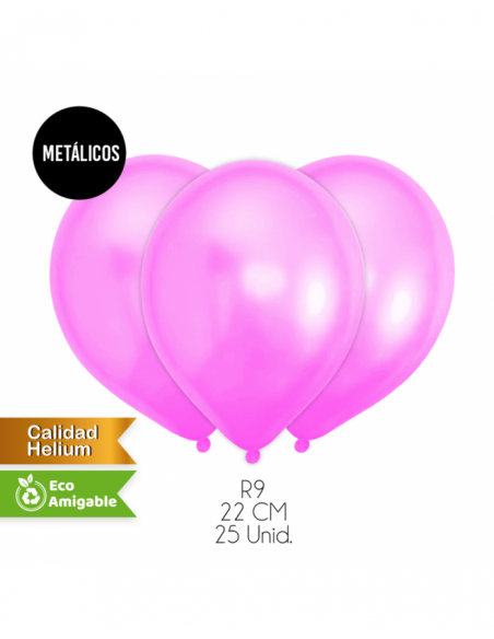 Globos metalizados colores x25 unidades Inicio