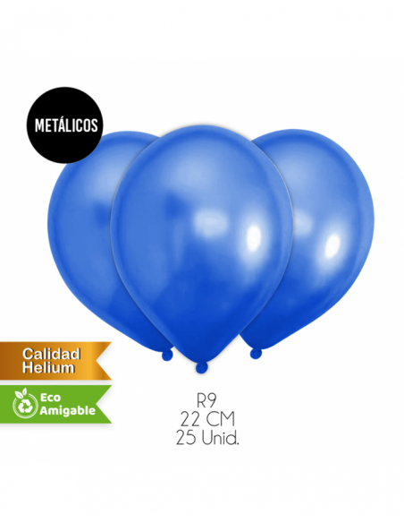 Globos metalizados colores x25 unidades Inicio