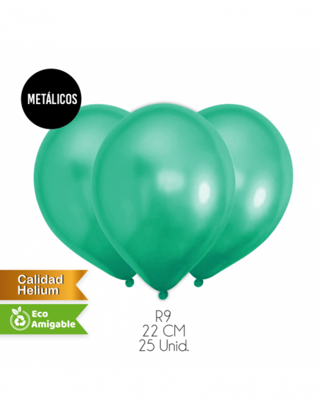 Globos metalizados colores x25 unidades Inicio