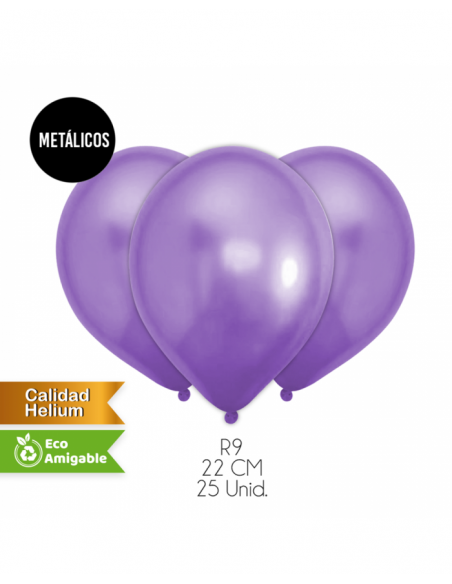 Globos metalizados colores x25 unidades Inicio