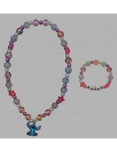 Set collar-pulsera-orejas Stitch Inicio