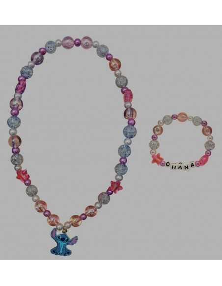 Set collar-pulsera-orejas Stitch Inicio