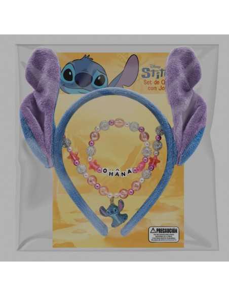 Set collar-pulsera-orejas Stitch Inicio