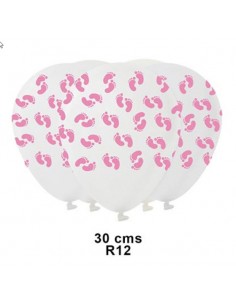 globos baby shower patitas niña Inicio
