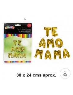 set globo letras te amo mamá Inicio