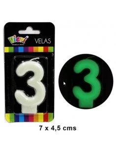 vela glow numero 3 Inicio