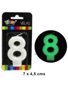 vela glow numero 8 Inicio