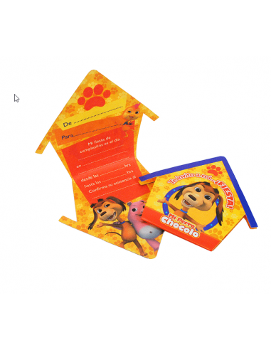 invitación perro chocolo Inicio