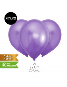 globo metalizado morado Inicio
