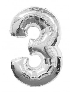 globo metal numero 3 Inicio 2