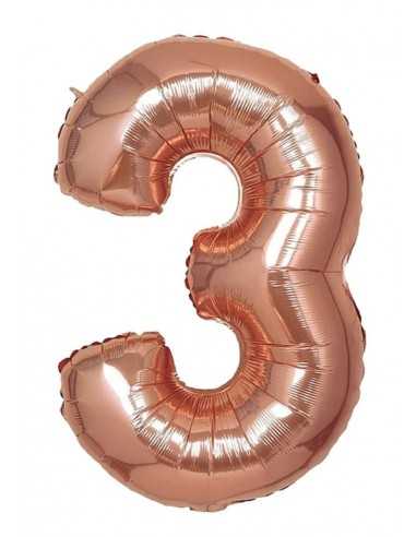 globo metal numero 3 Inicio
